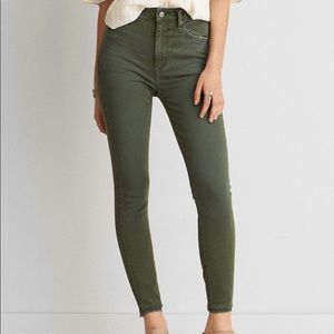 American Eagle Jeans Dark Green Jegging
